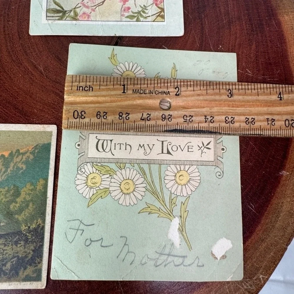 Antique Victorian Ephemera Lot French Lace Holy Card Floral Birds Trade Cards